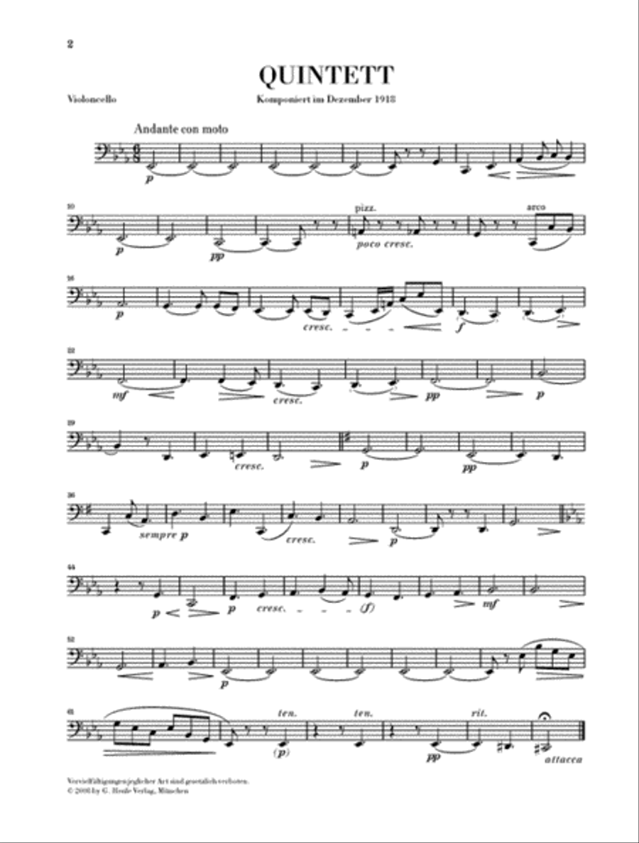 String Quintet in E-flat Major String Quintet scores gallery preview page 6