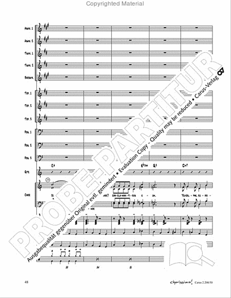 Chorissimo. Instrumentale Begleitarrangements fur Small Bigband, Vol. 3 Big Band scores gallery preview page 46