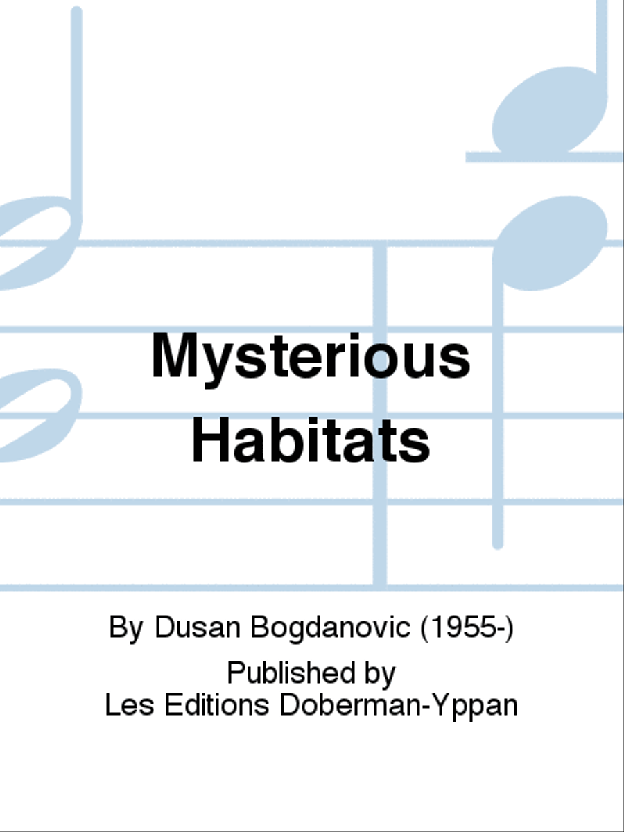 Mysterious Habitats Classical Guitar scores gallery preview page 1