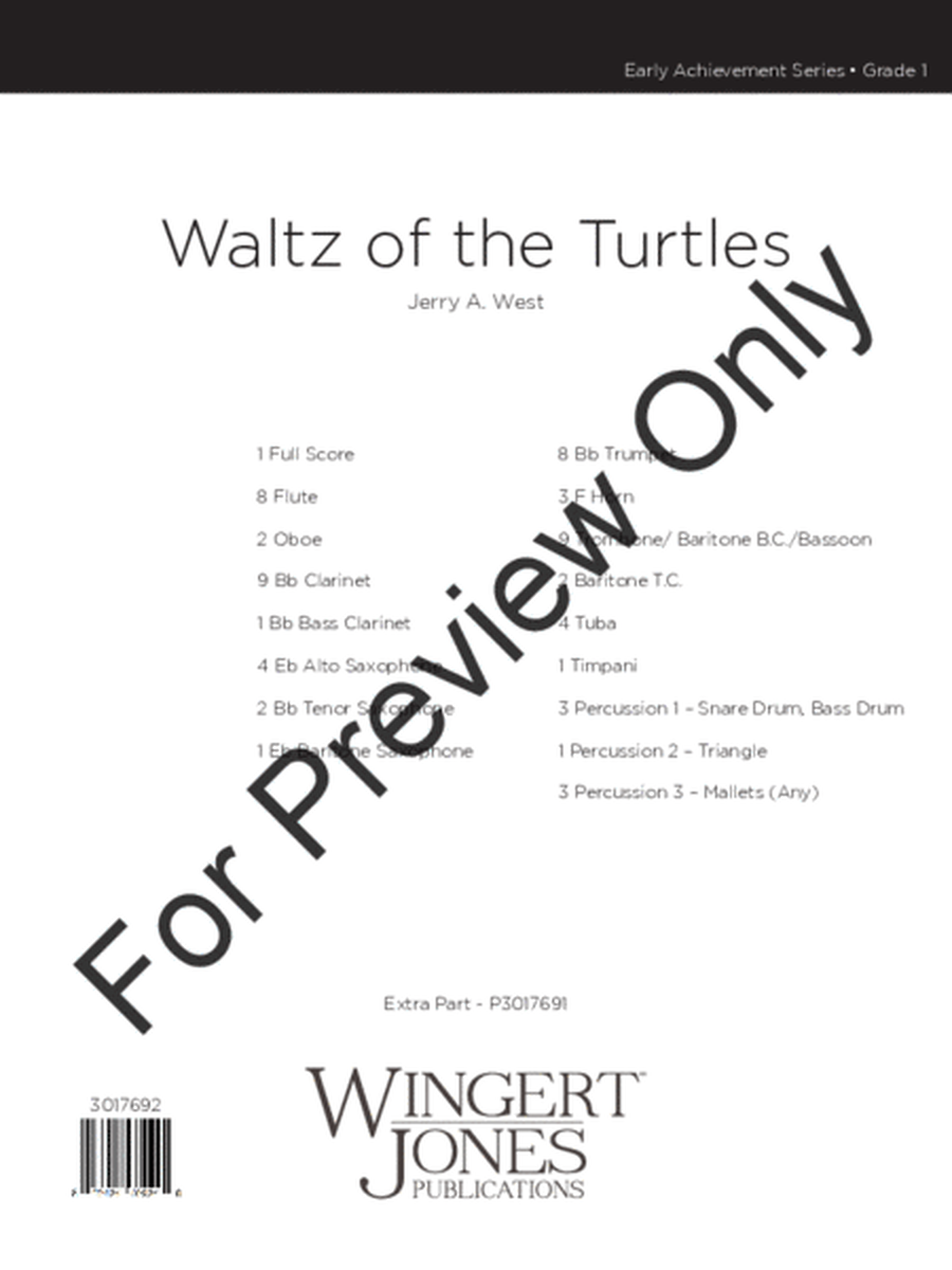 Waltz of the Turtles - Full Score