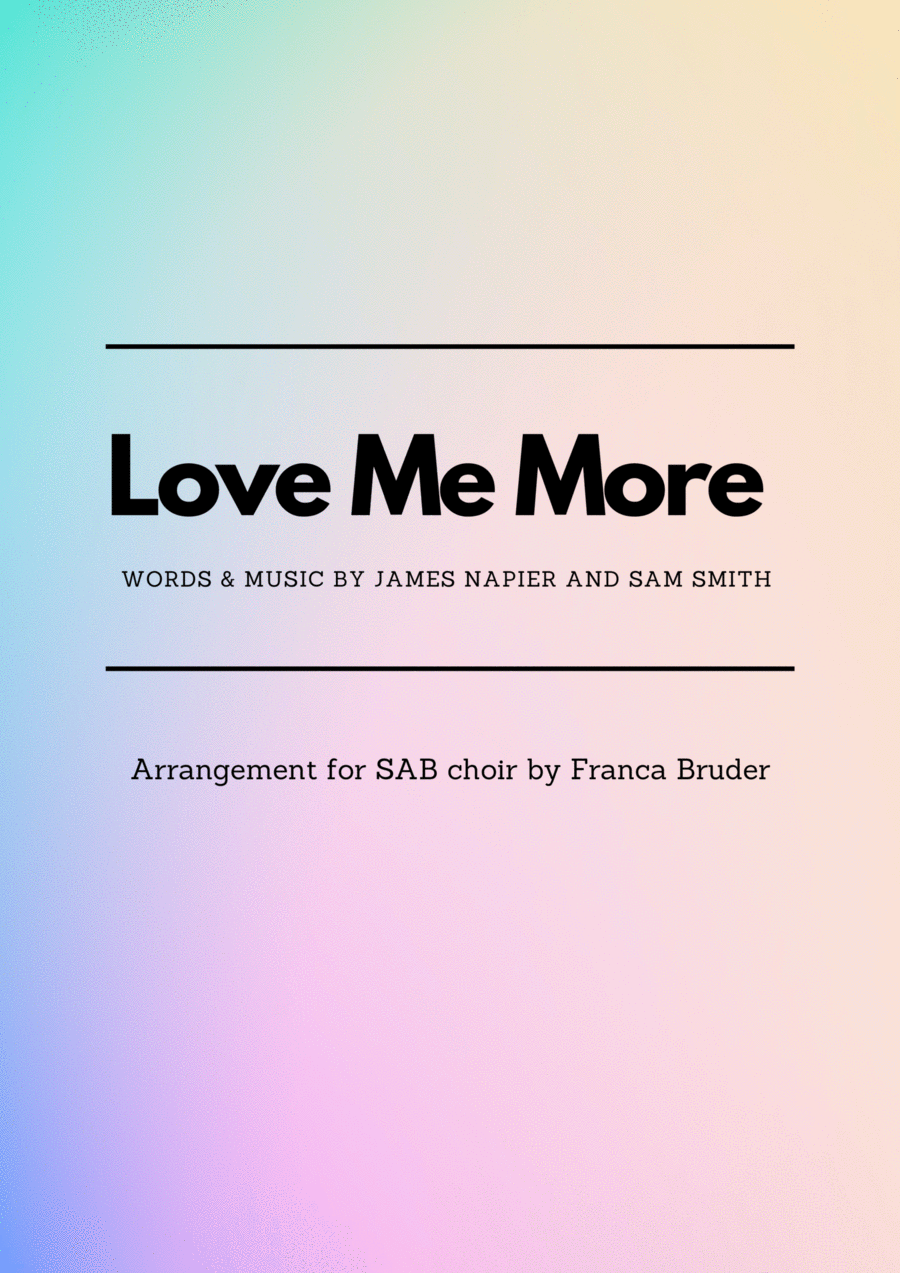 Love Me More Love Me More 3-Part scores gallery preview page 1