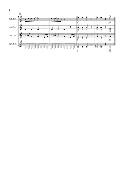Burnie's Blues for Saxophone Quartet image number null