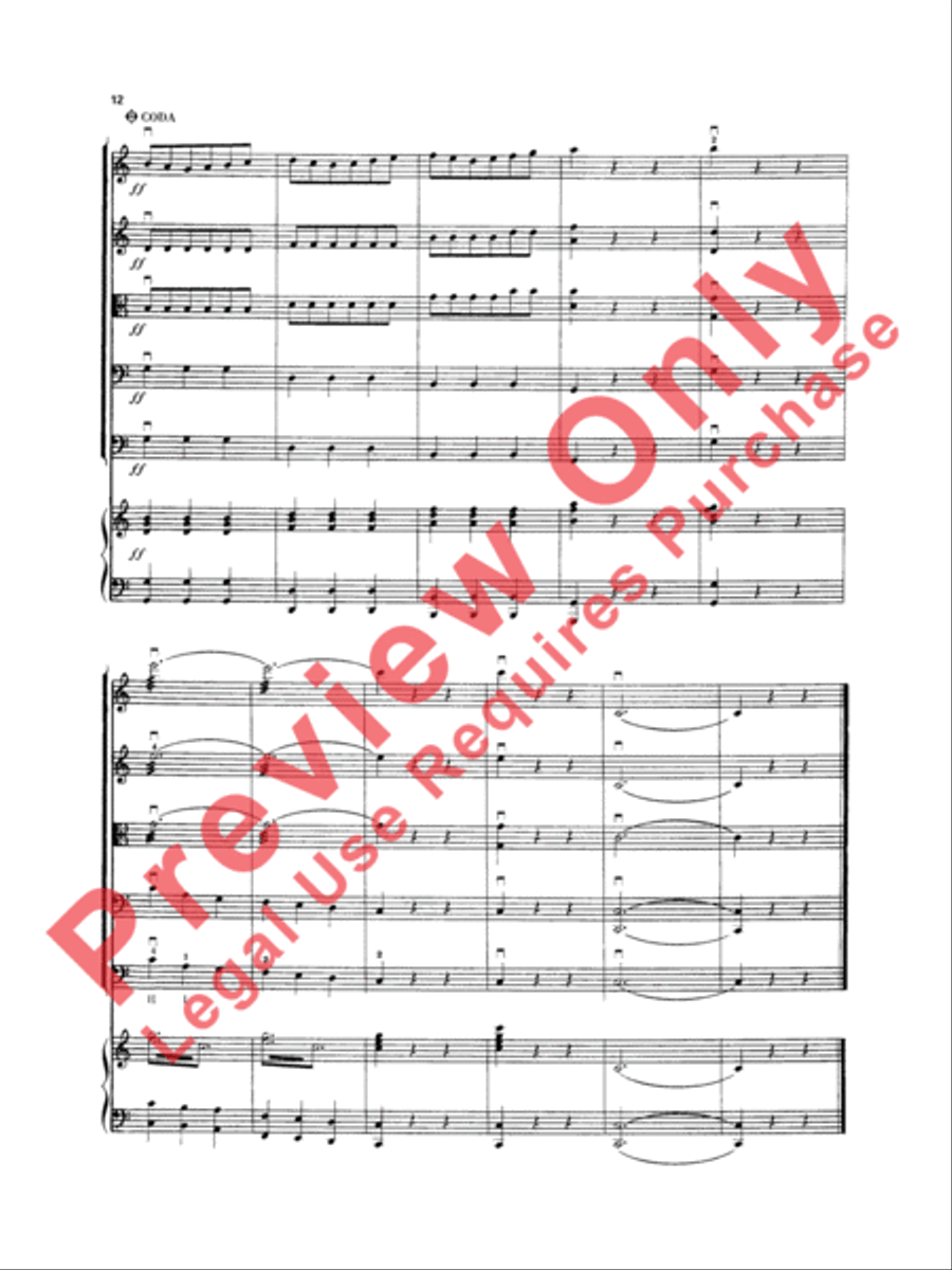 Fledermaus Waltzes String Orchestra scores gallery preview page 13