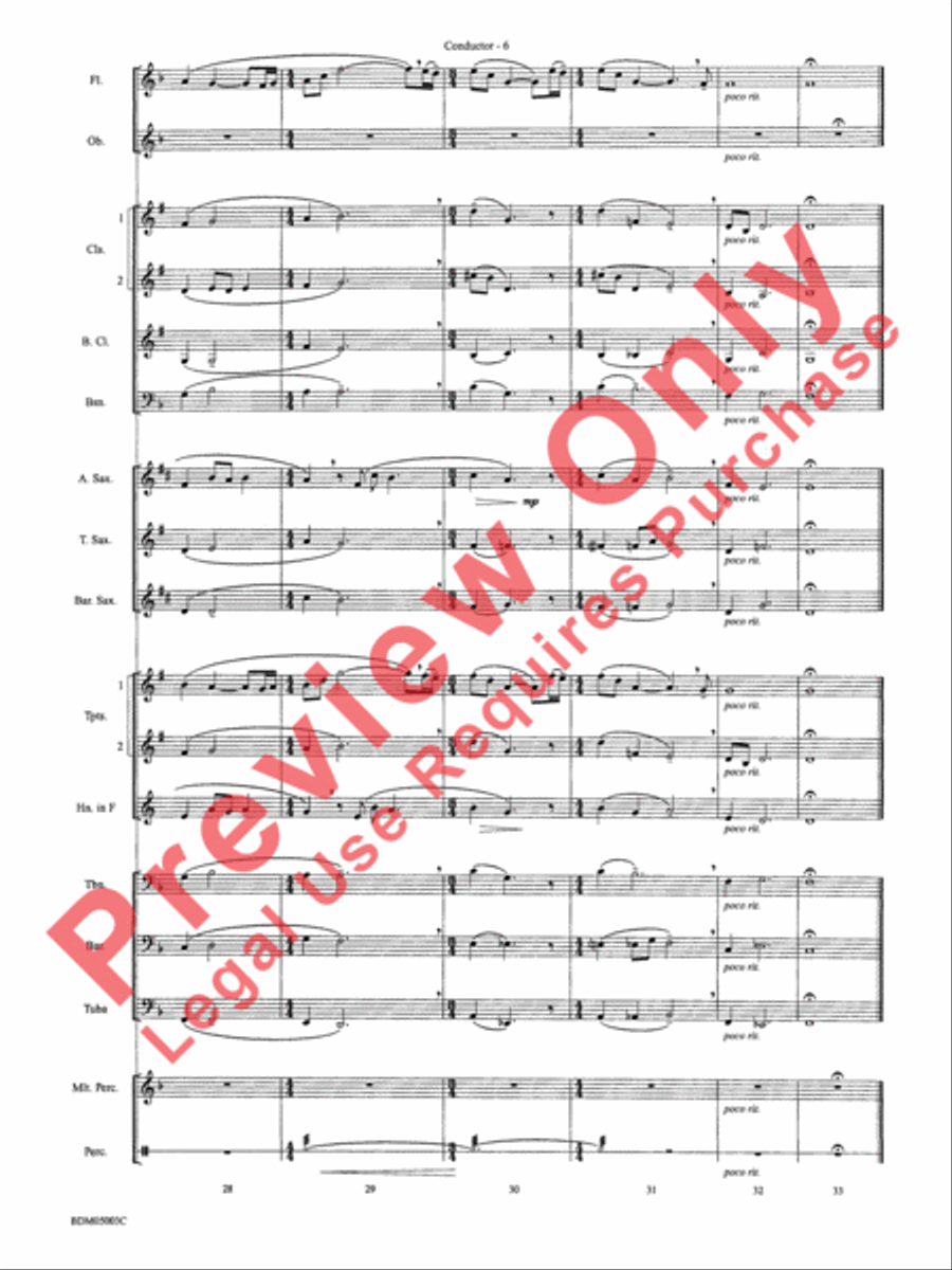 Contemplation Contemplation Concert Band scores gallery preview page 8