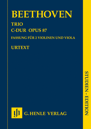 Book cover for Trio in C Major, Op. 87