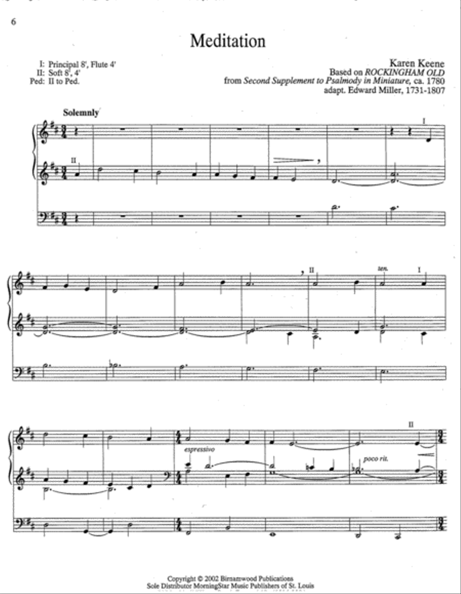 When I Survey the Wondrous Cross Organ scores gallery preview page 3