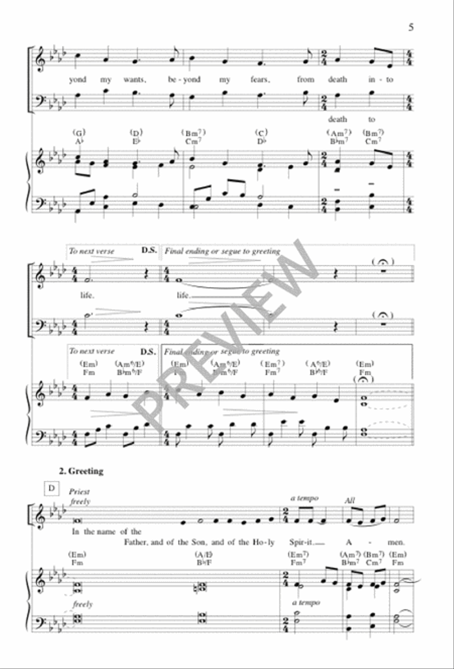 Shepherd Me, O God Shepherd Me, O God 4-Part scores gallery preview page 5
