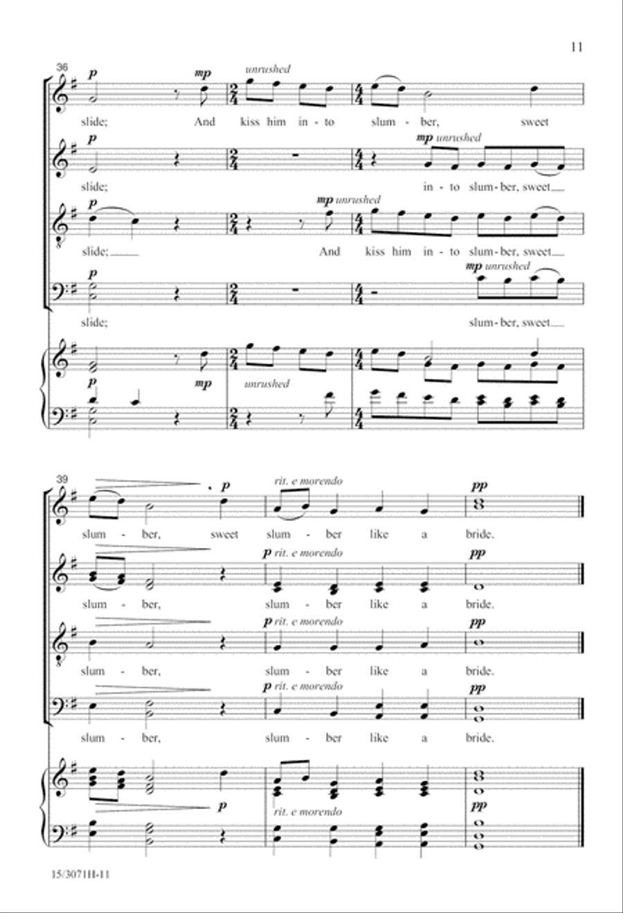 Care-charming Sleep Care-charming Sleep Divisi scores gallery preview page 11