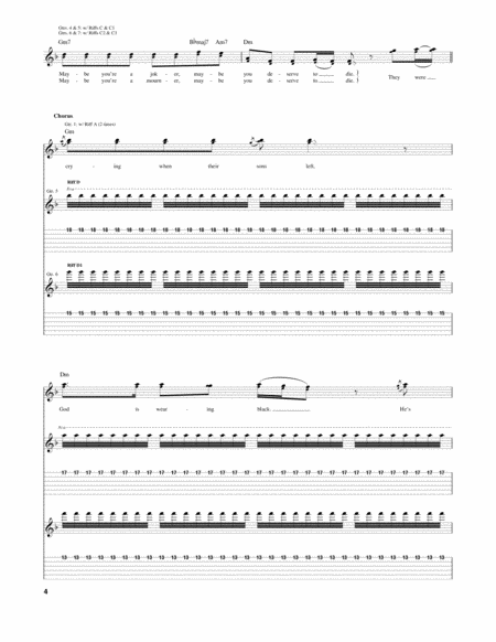 Spiders by System of a Down - Electric Guitar - Digital Sheet Music