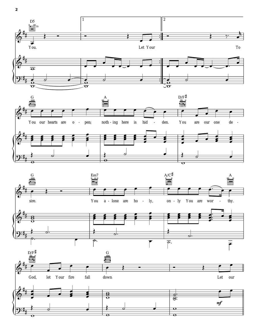 Here For You Here For You Guitar scores gallery preview page 2