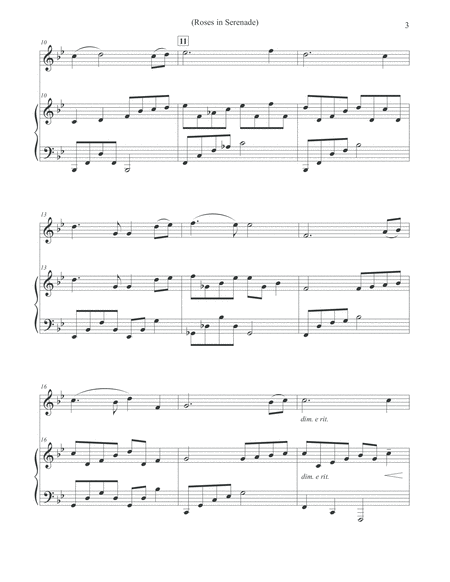Roses in Serenade - Violin & Piano image number null