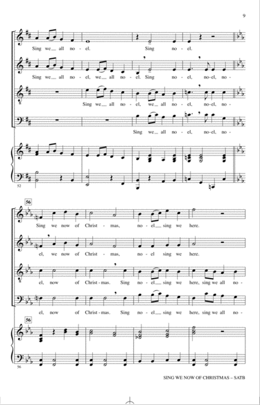 Sing We Now Of Christmas ("Noel Nouvelet") (arr. Audrey Snyder)