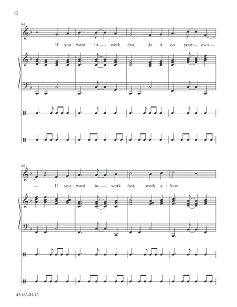 Together Together Unison Choir scores gallery preview page 12