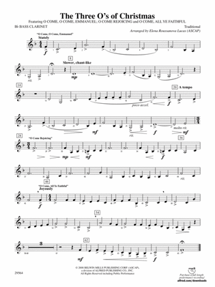 The Three O's of Christmas: B-flat Bass Clarinet