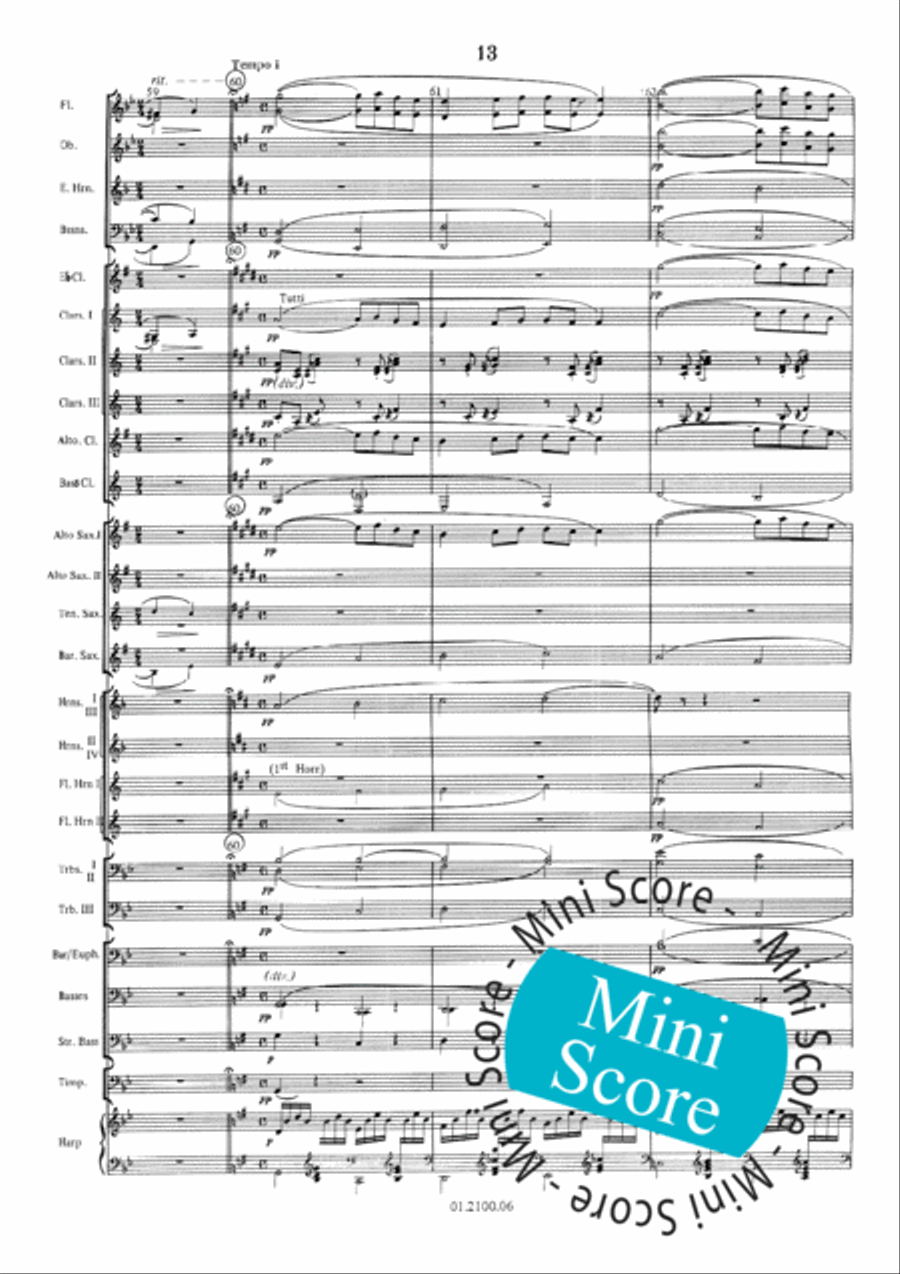 Pavane Pour une Infante Defunte Concert Band scores gallery preview page 17