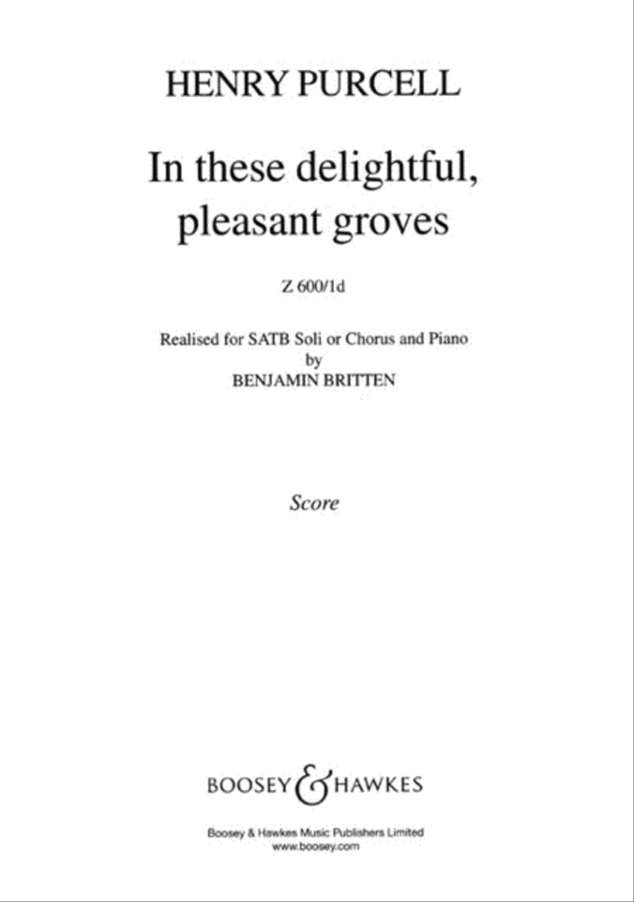 In These Delightful, Pleasant Groves 4-Part scores gallery preview page 1
