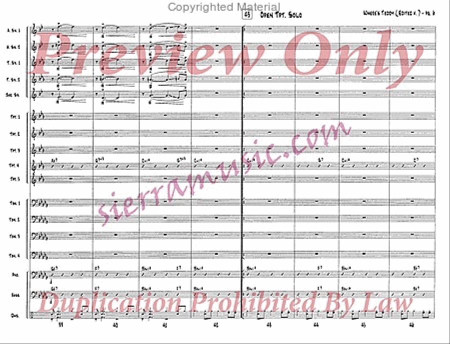 Where's Teddy (edited v.) Jazz Ensemble scores gallery preview page 7