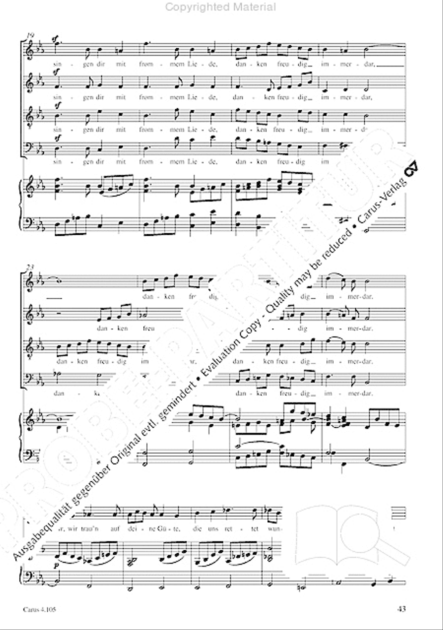 Choral collection Mendelssohn - editionchor Choir scores gallery preview page 44