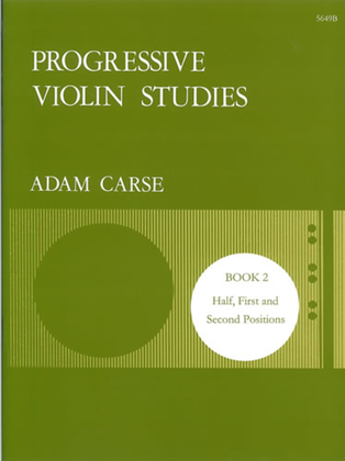 Book cover for Progressive Violin Studies. Book 2