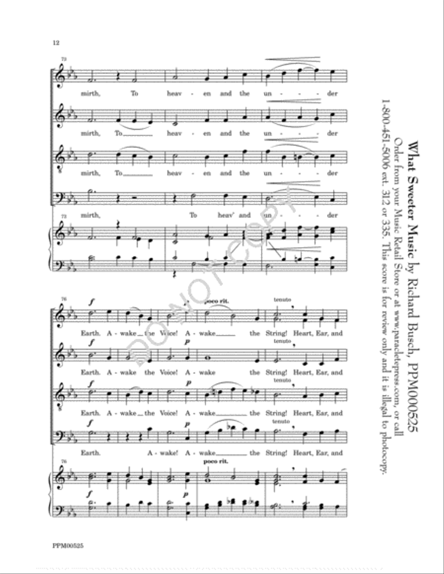 What Sweeter Music 4-Part scores gallery preview page 13
