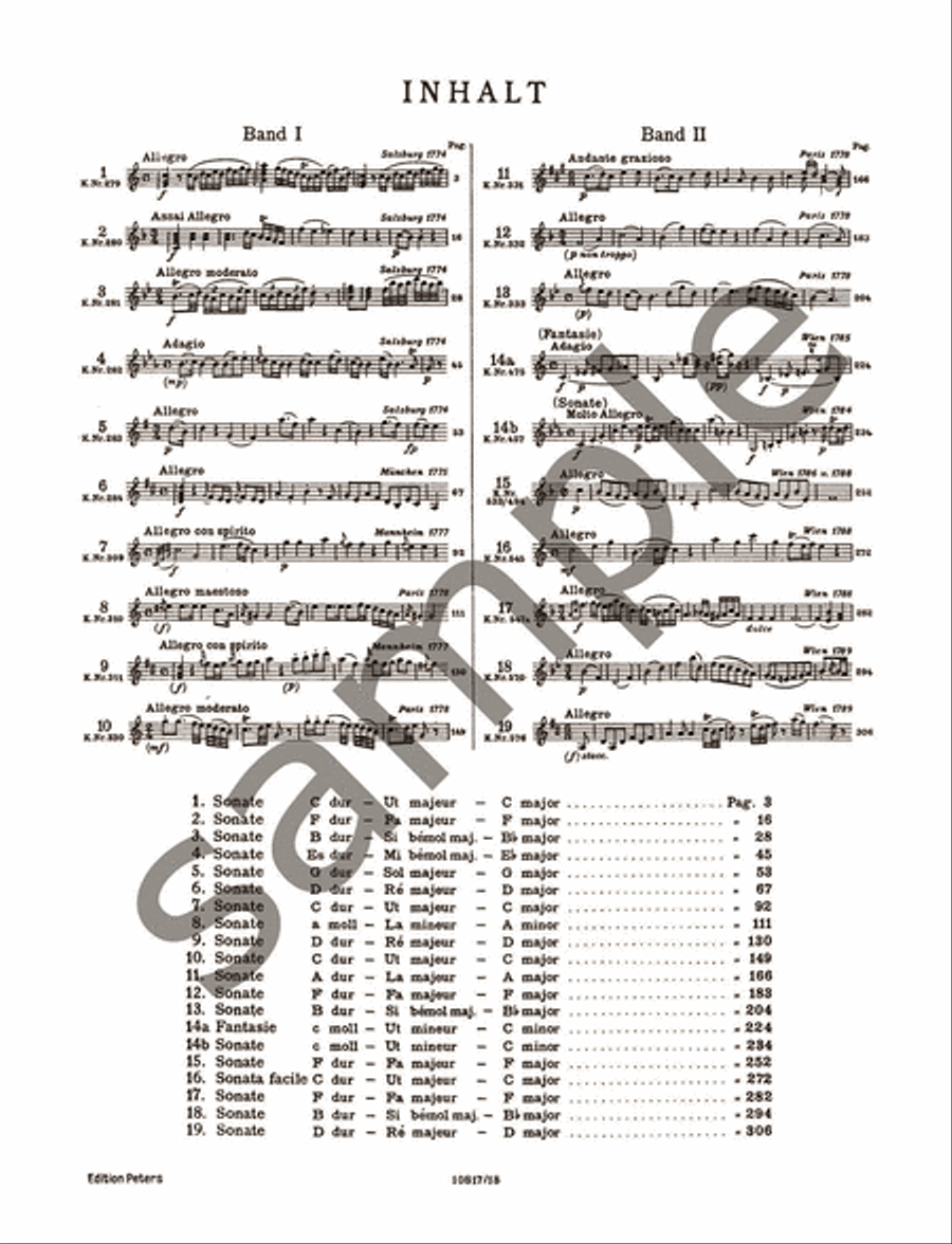 Piano Sonatas - Volume 1 Piano Solo scores gallery preview page 3