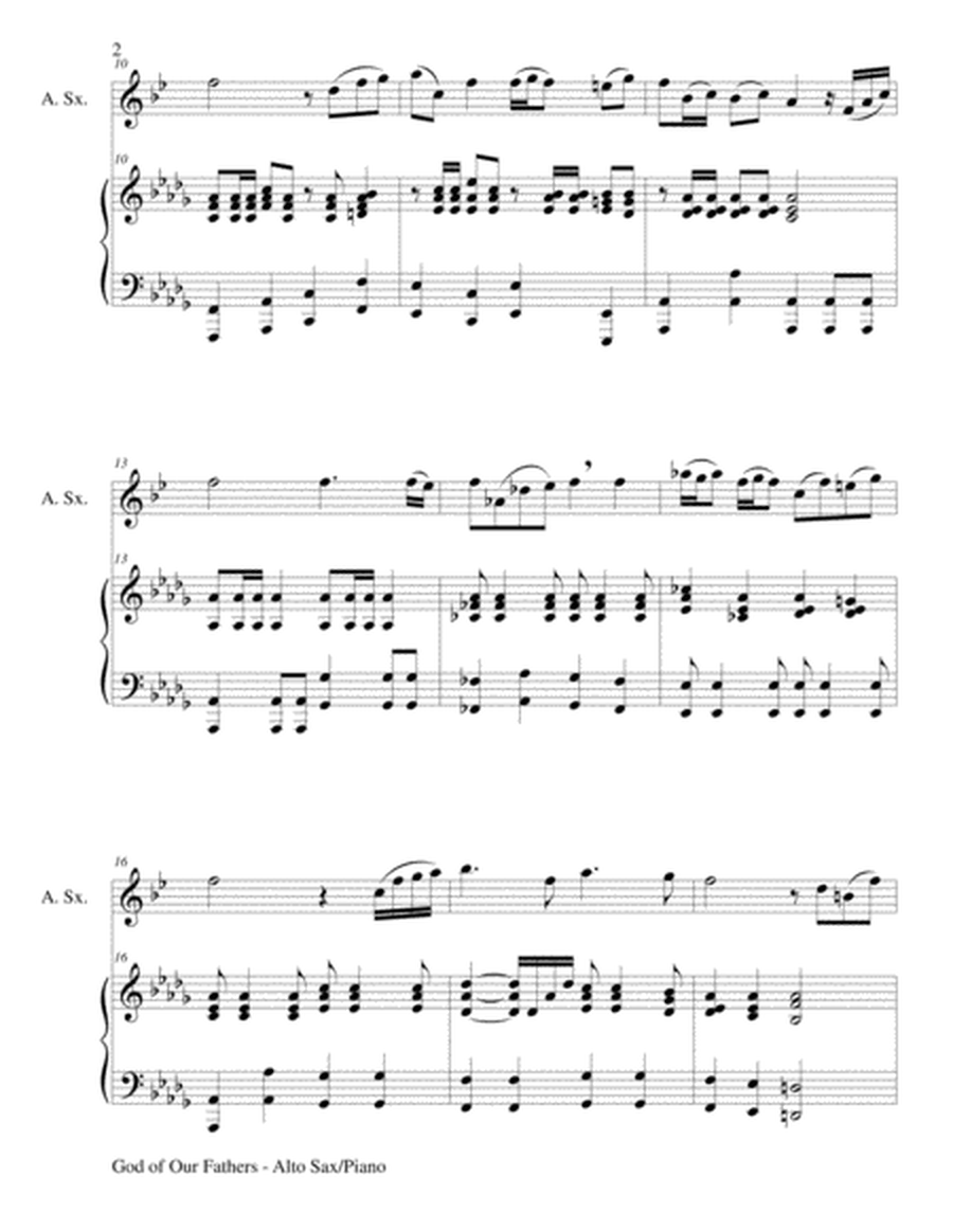GOD OF OUR FATHERS (Duet – Alto Sax and Piano/Score and Parts) image number null
