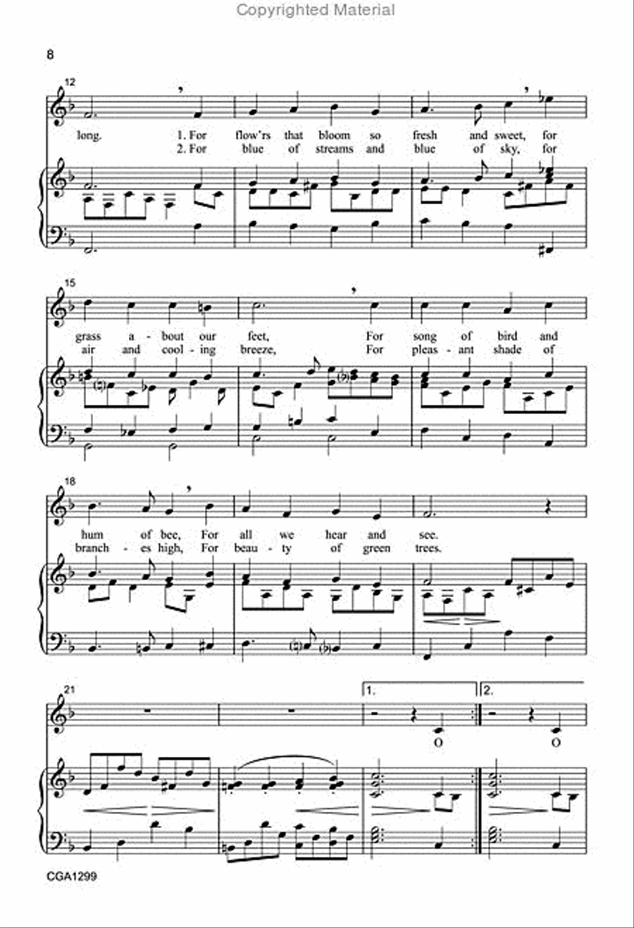 Three Unison Anthems from Master Composers Unison Choir scores gallery preview page 5