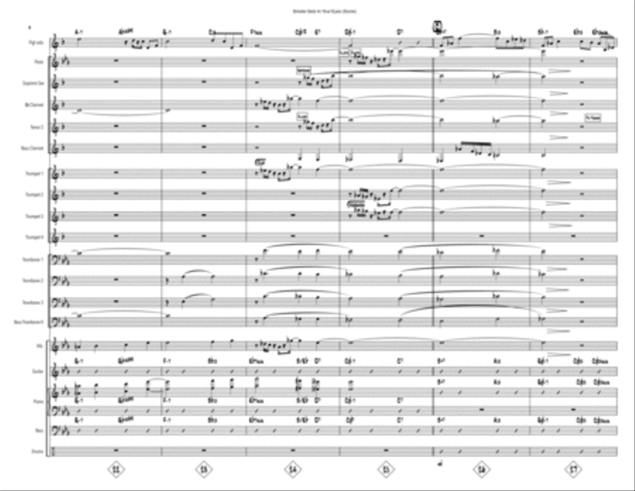Smoke Gets In Your Eyes Smoke Gets In Your Eyes Large Ensemble scores gallery preview page 4