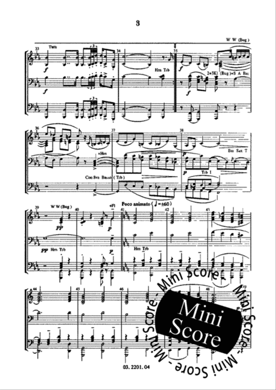 Kol Nidrei Fanfare Band scores gallery preview page 8