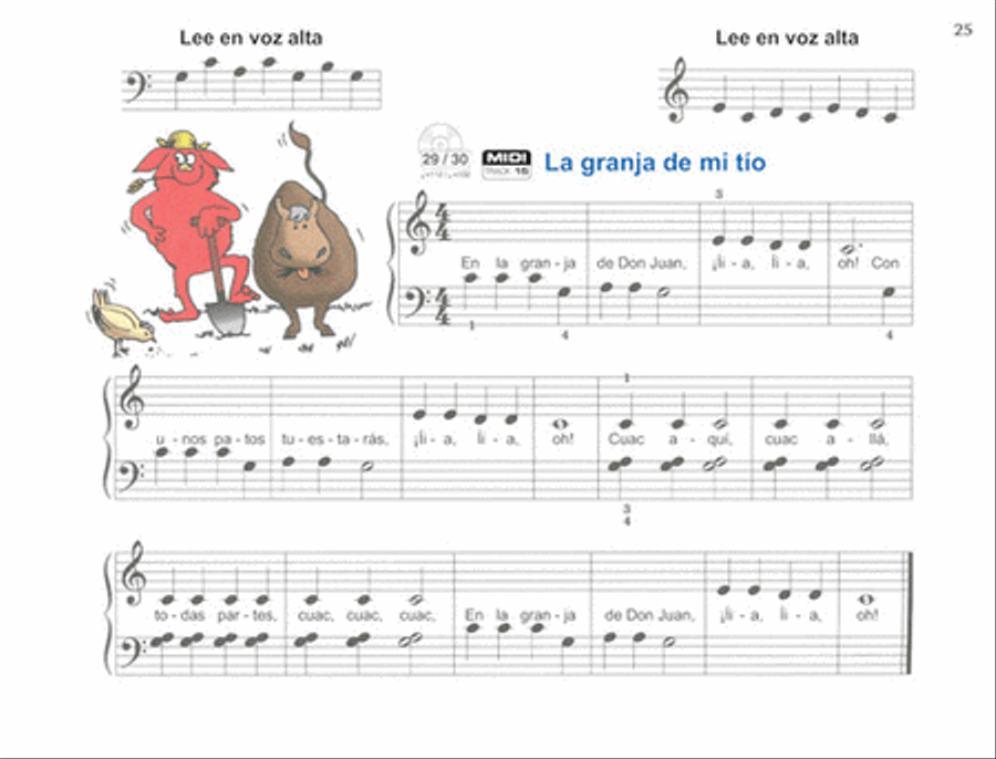 John Thompson's Curso Fácil Para Piano Piano Method scores gallery preview page 5