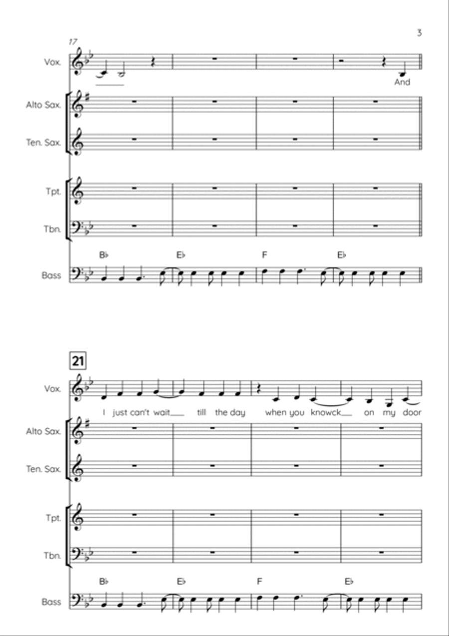 Walking On Sunshine Walking On Sunshine Voice scores gallery preview page 5