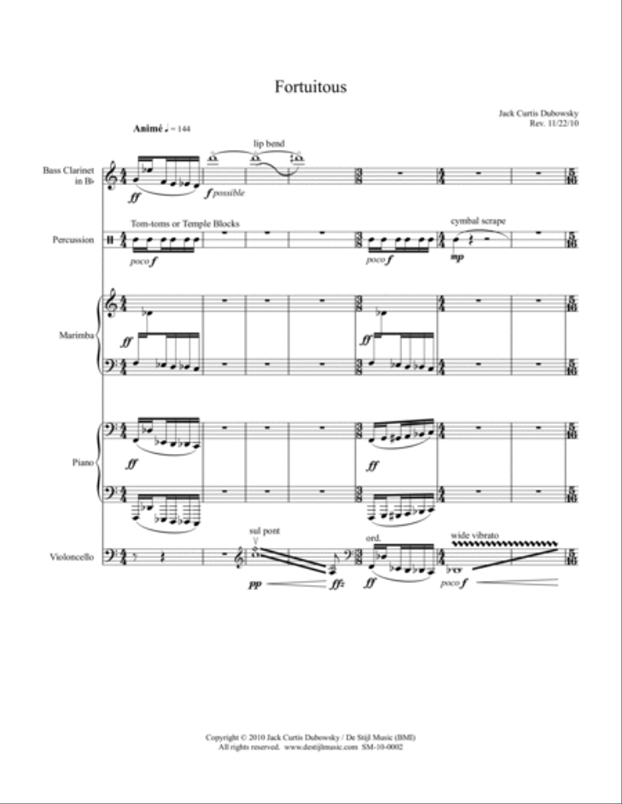 Fortuitous Small Ensemble scores gallery preview page 3