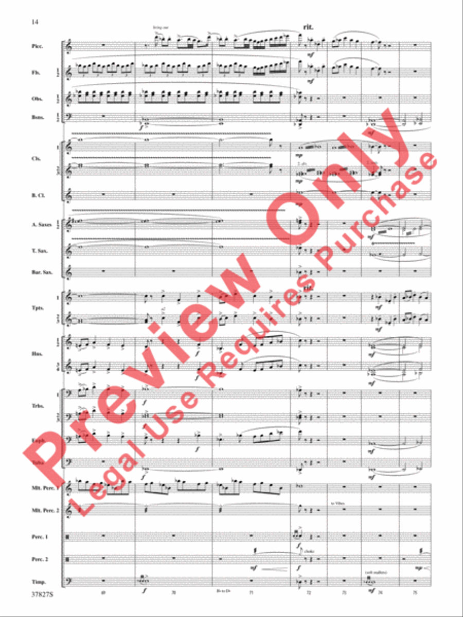The Winged Stallion Concert Band scores gallery preview page 15