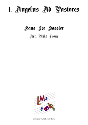 Angelus ad Pastores - Cantiones Sacrae (Brass quartet)