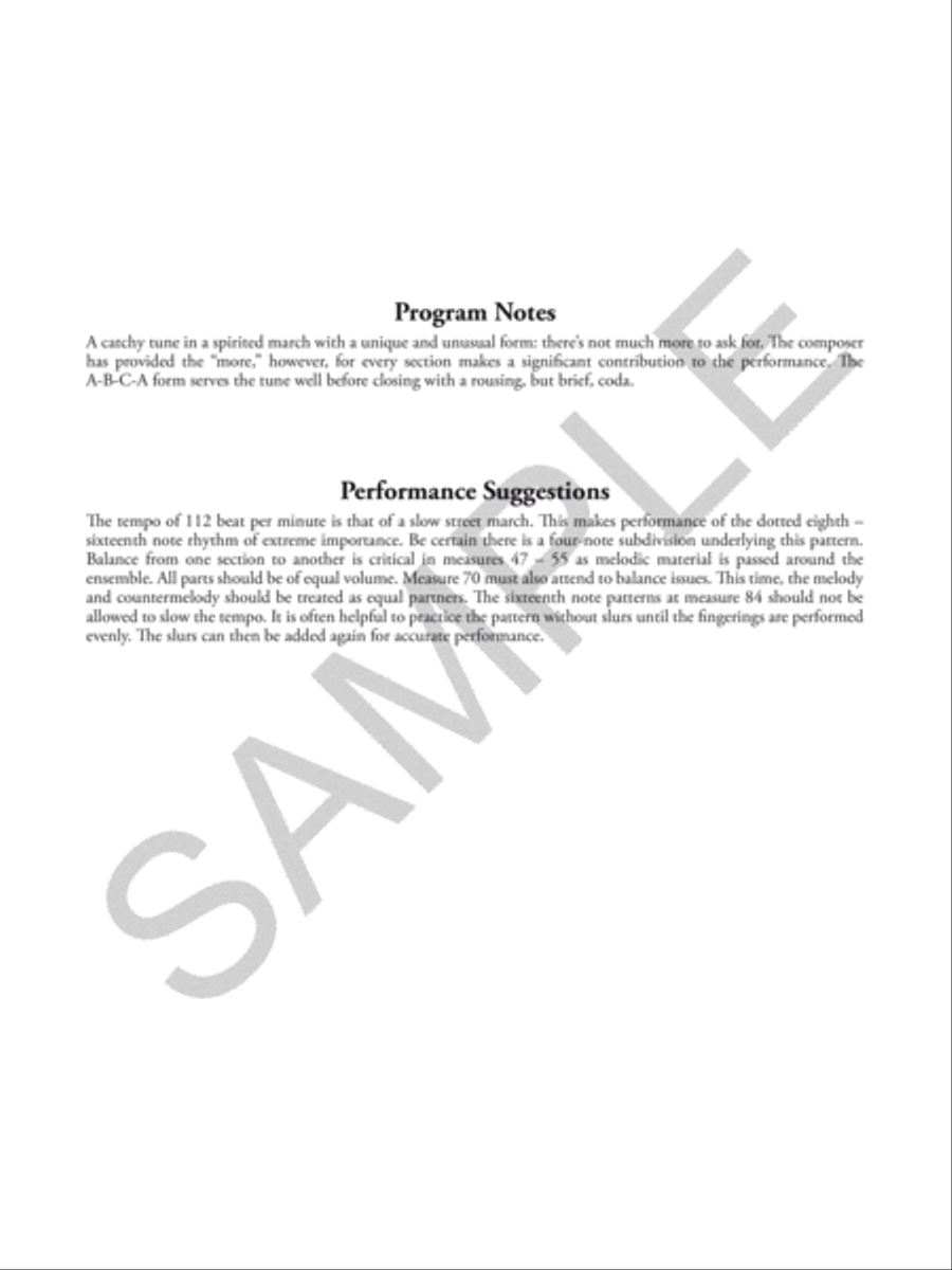 American Strong Concert Band scores gallery preview page 3