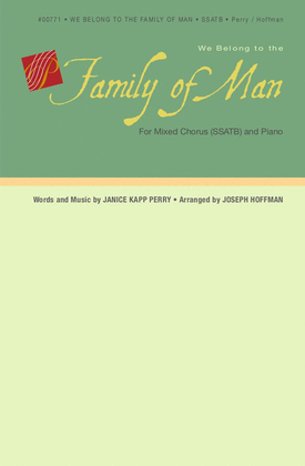 Book cover for We Belong to the Family of Man - SSATB