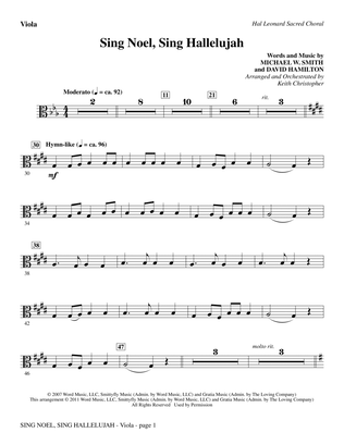 Book cover for Sing Noel, Sing Hallelujah - Viola