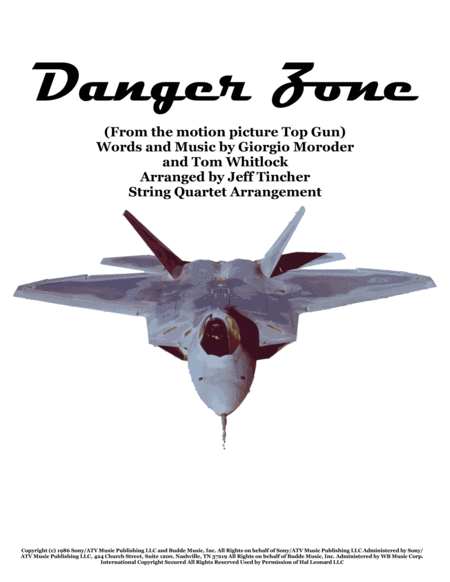 Danger Zone from the Motion Picture TOP GUN image number null
