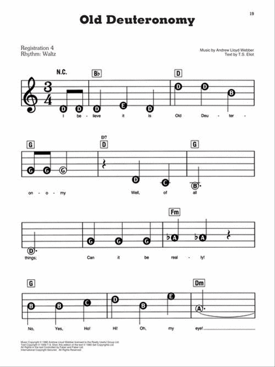 Cats Cats Electronic Keyboard scores gallery preview page 5