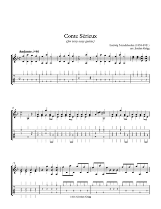 Conte Sérieux (for very easy guitar)