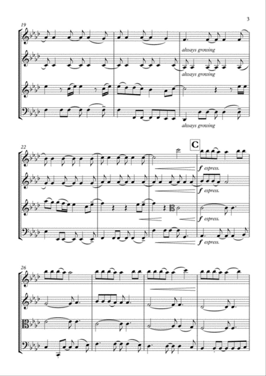 Love Me Like You Do Love Me Like You Do String Quartet scores gallery preview page 3