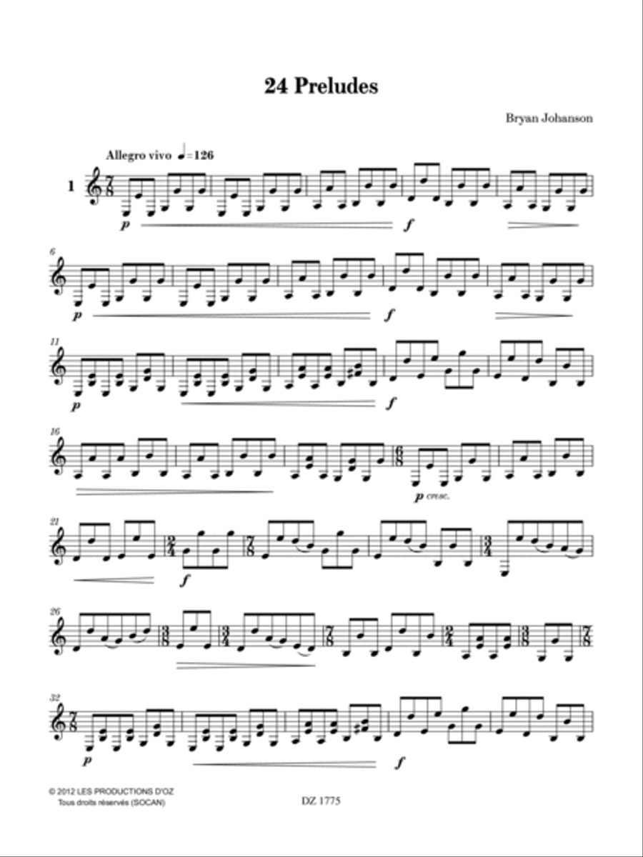 24 Preludes 24 Preludes Classical Guitar scores gallery preview page 4