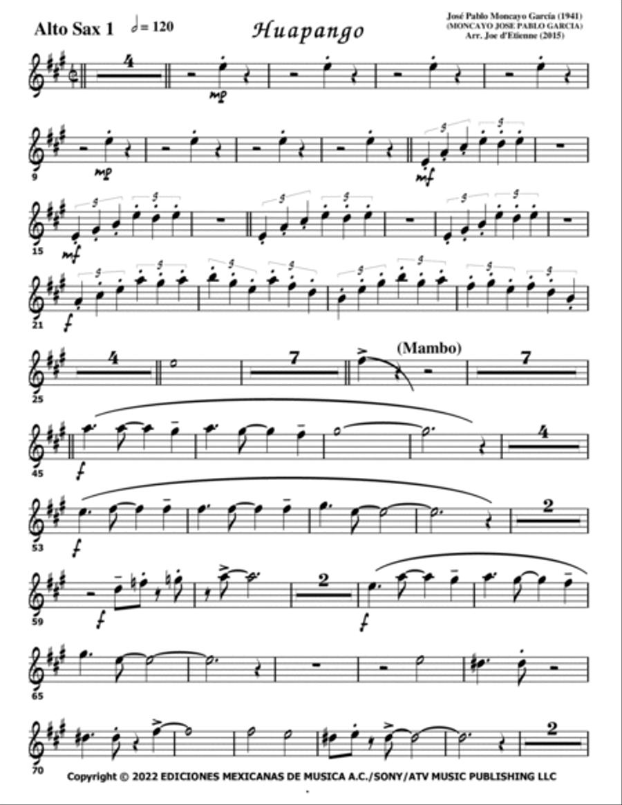 Huapango Jazz Ensemble scores gallery preview page 3