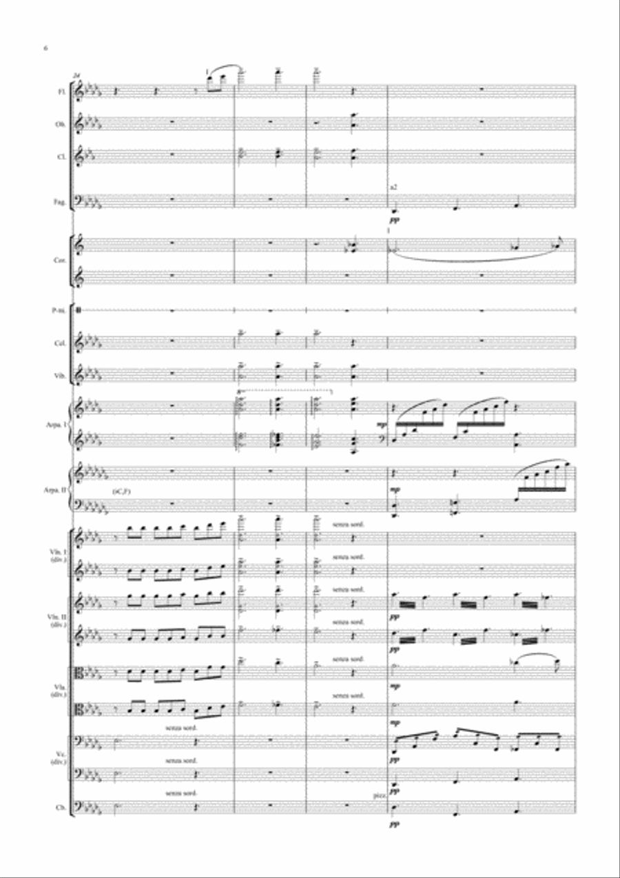 Clair de Lune for Chamber Orchestra Chamber Orchestra scores gallery preview page 6
