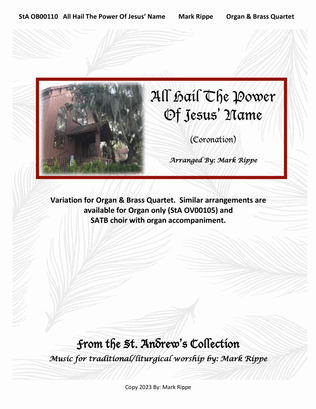 Book cover for All Hail The Power Of Jesus' Name (Coronation) StA OB00110