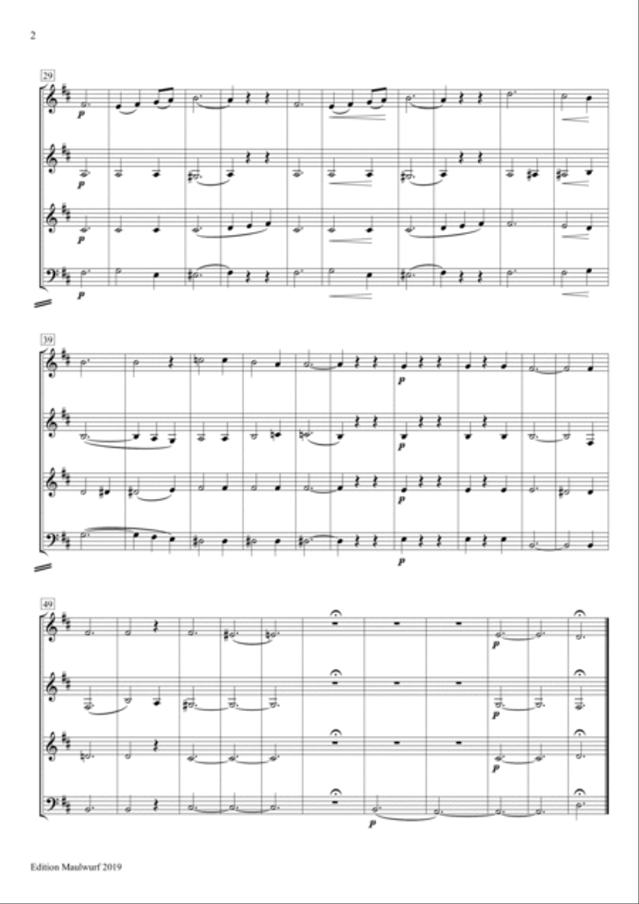 Ave Maria Brass Quartet scores gallery preview page 2