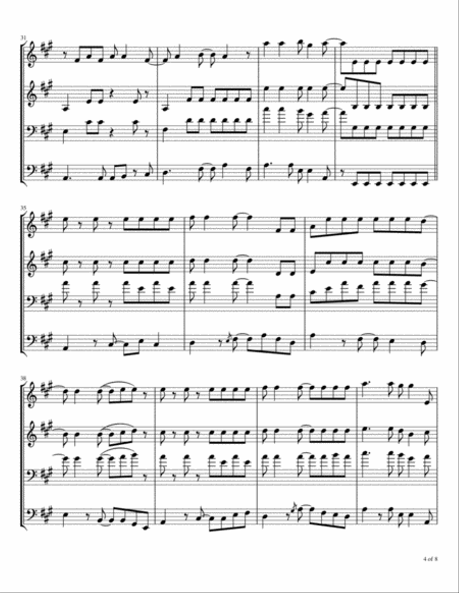Big Red Car Brass Ensemble scores gallery preview page 5