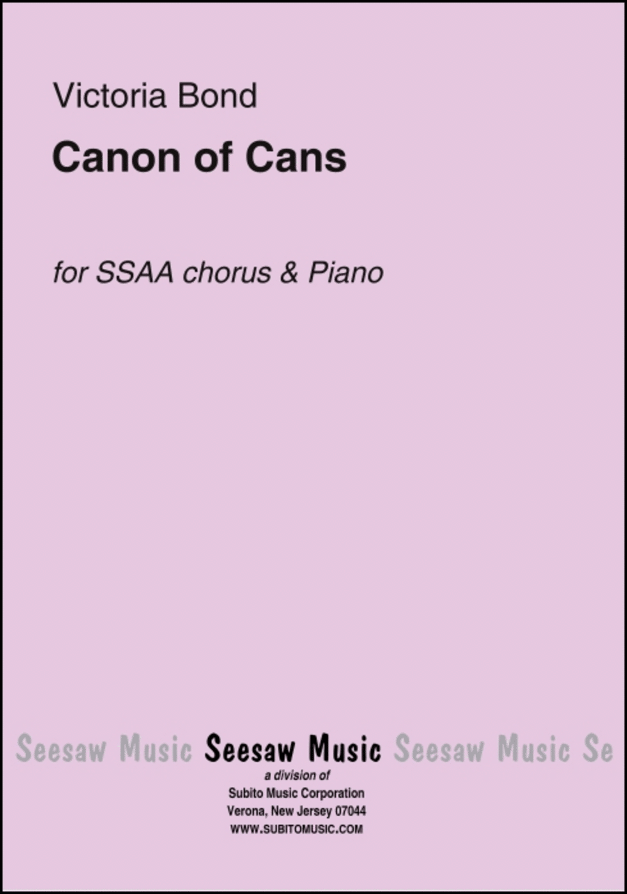 Canon of Cans SSAA scores gallery preview page 1