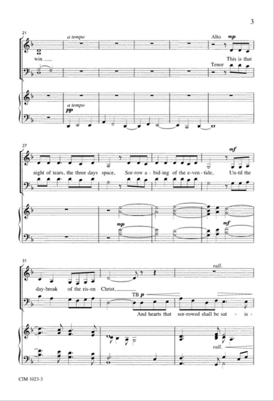 A Medieval Prayer for Good Friday 4-Part scores gallery preview page 4