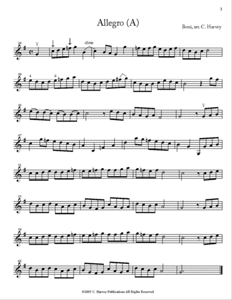 Warming Up for Violin, Book Two Violin scores gallery preview page 3